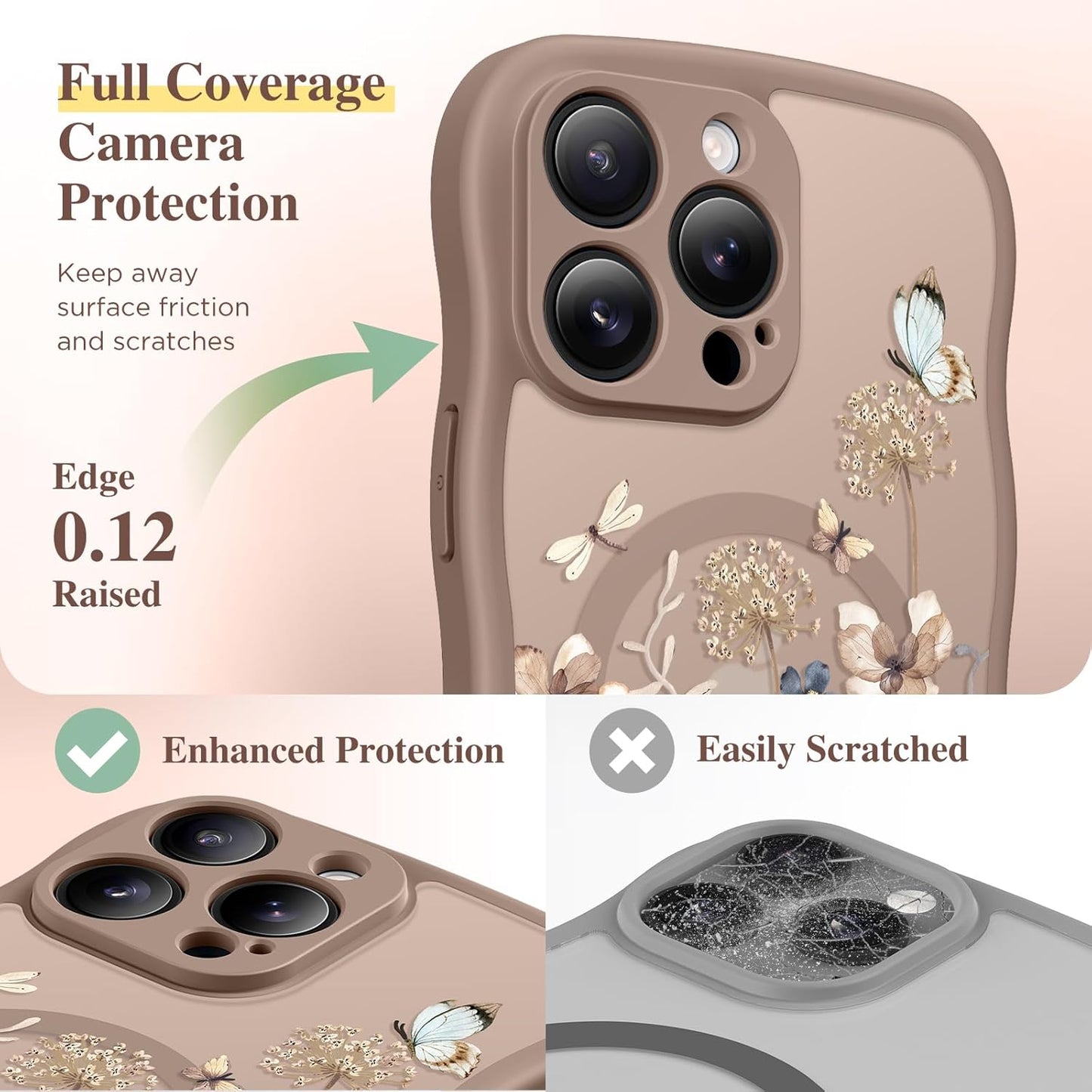 GVIEWIN for iPhone 16 Pro Case Compatible with MagSafe