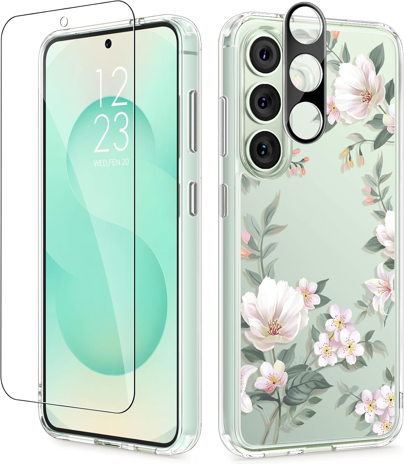 GVIEWIN for Samsung Galaxy S25 Plus Floral Case