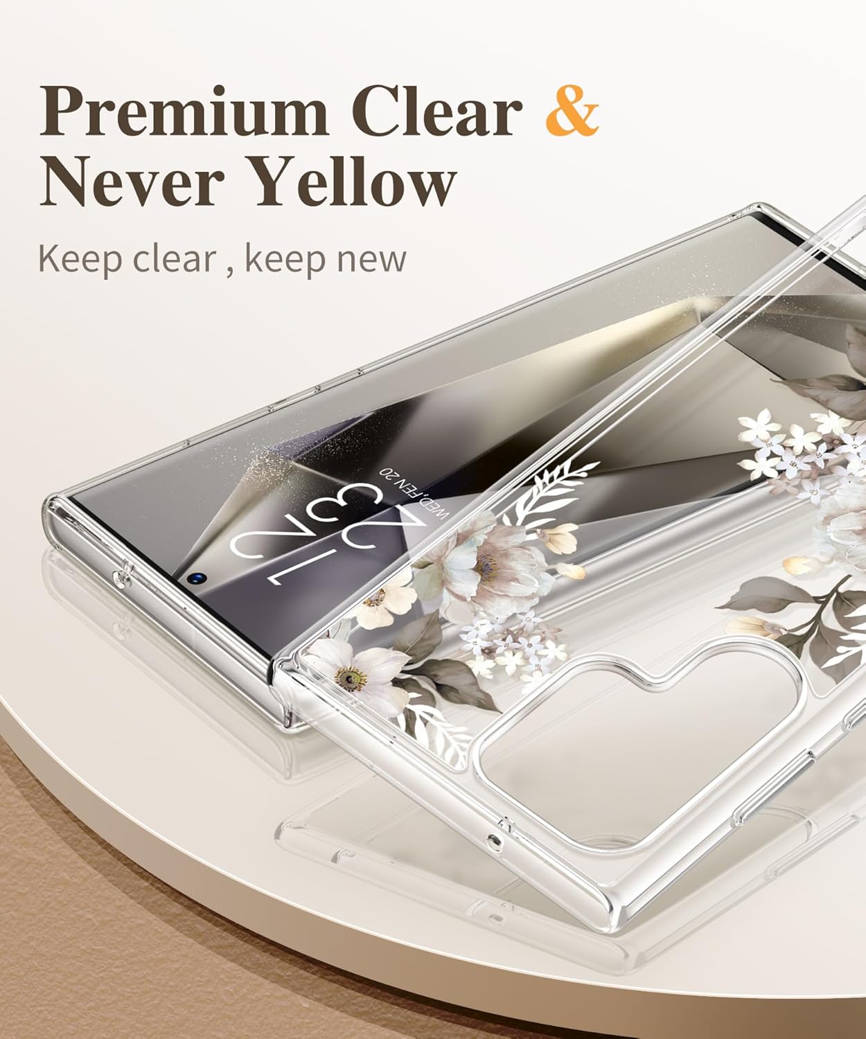 Samsung S24 Ultra Case Floral Delphinium