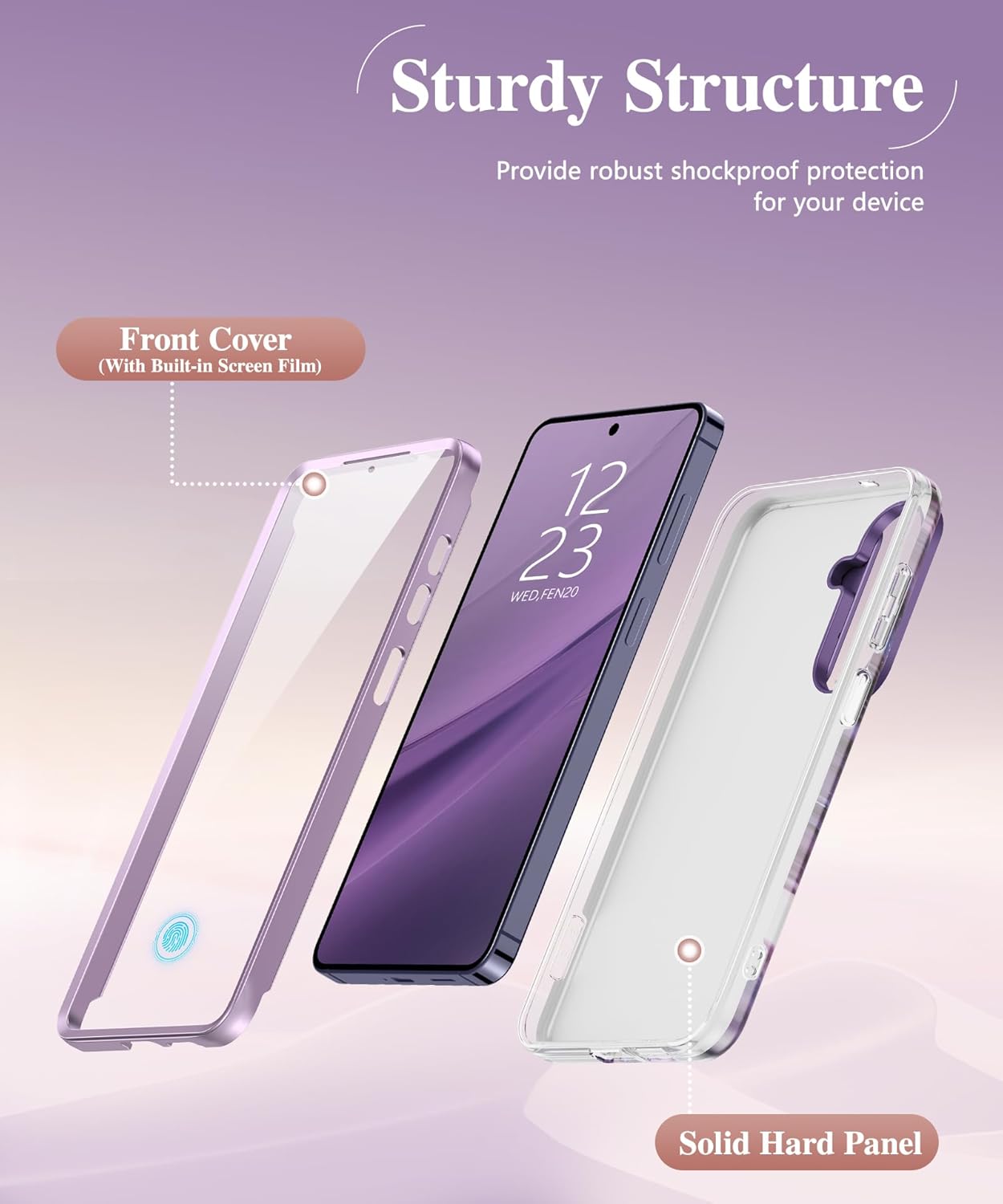 GVIEWIN Compatible with Samsung Galaxy S26 Plus Case