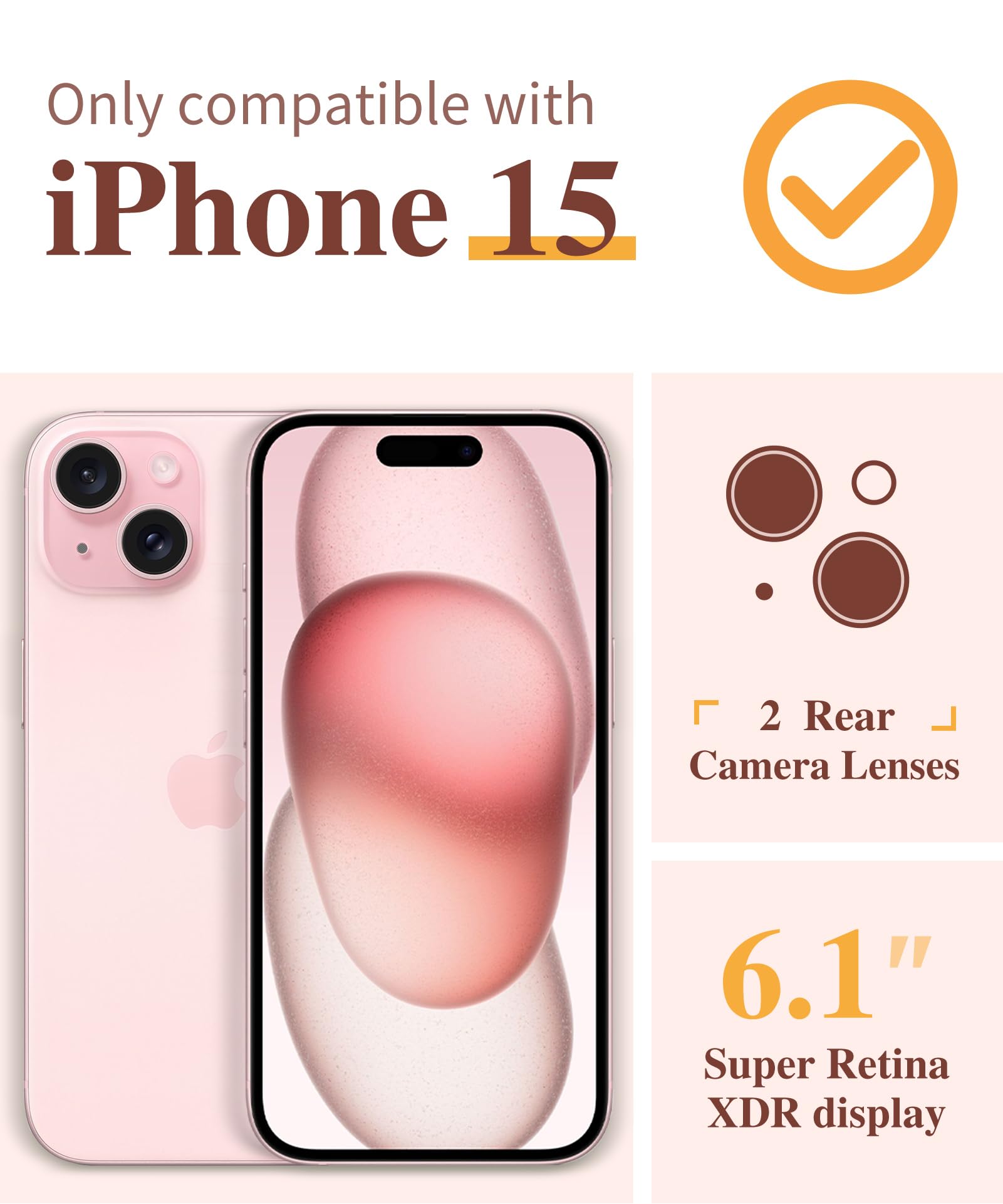 GVIEWIN for iPhone 15 Case