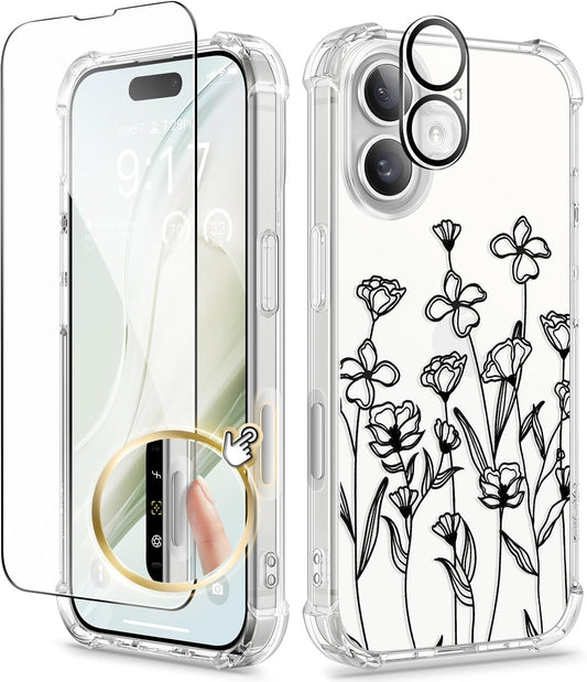 iPhone 16 Floral Case Sketch