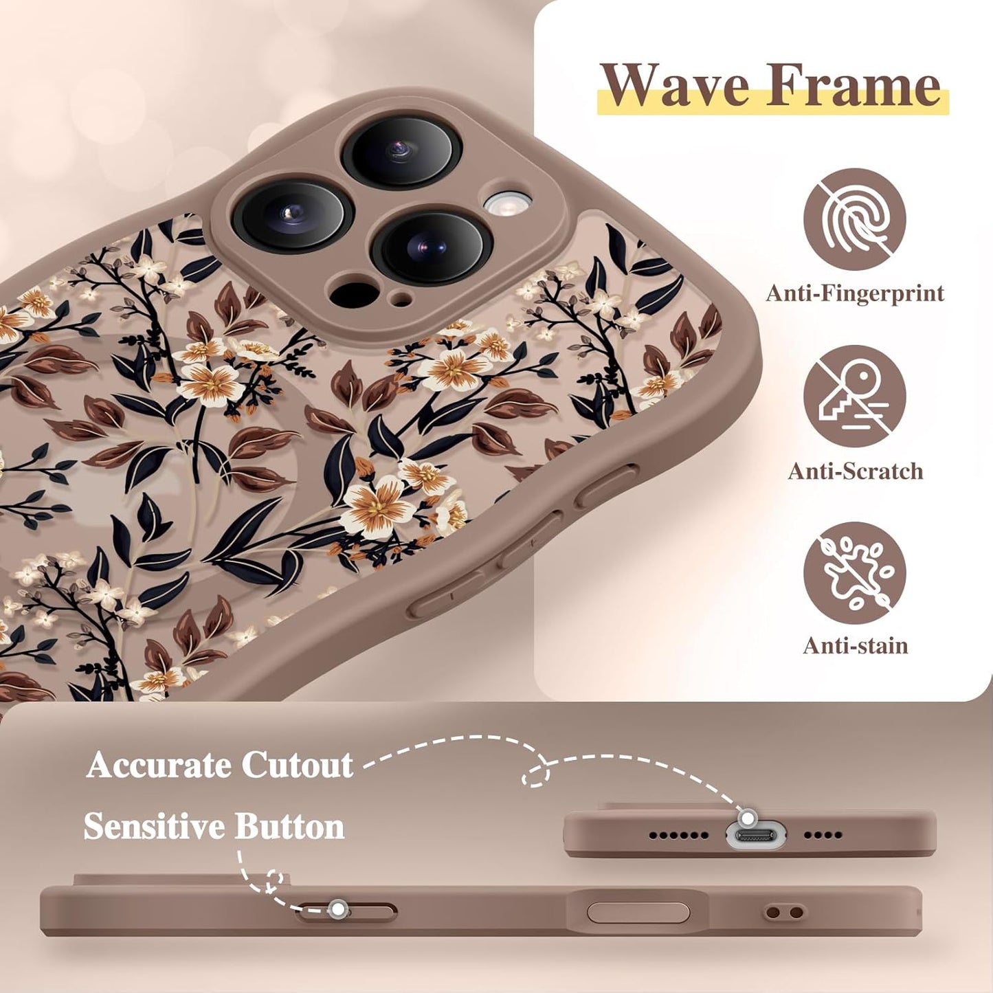 GVIEWIN for iPhone 16 Pro Max Case Compatible with MagSafe