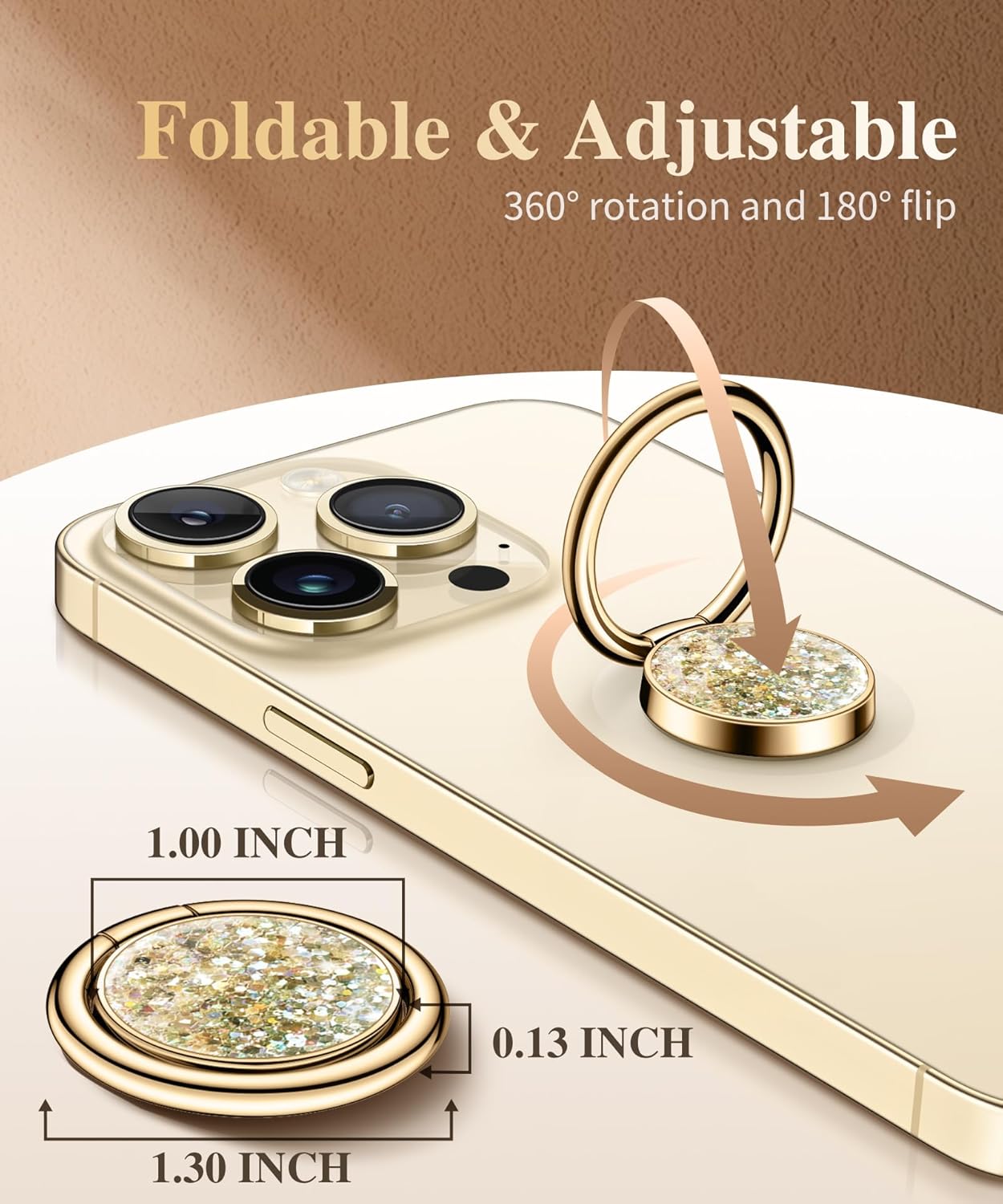 GVIEWIN Glitter Cell Phone Ring Holder