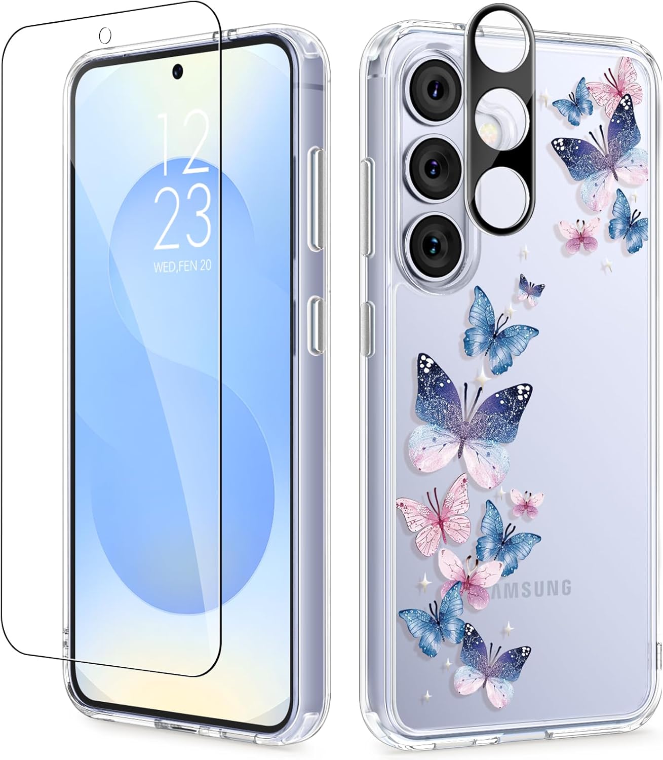 GVIEWIN for Samsung Galaxy S25 Plus Floral Case