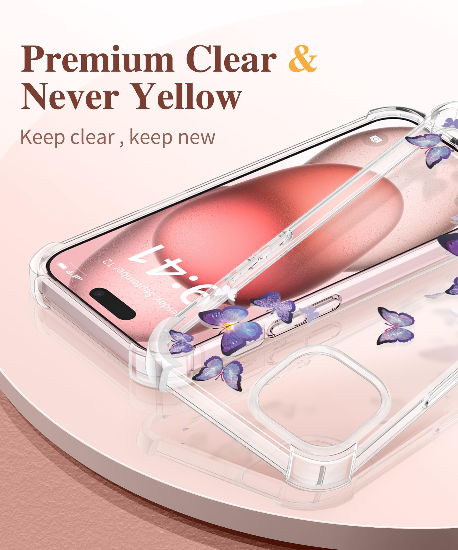 GVIEWIN for iPhone 15 Case