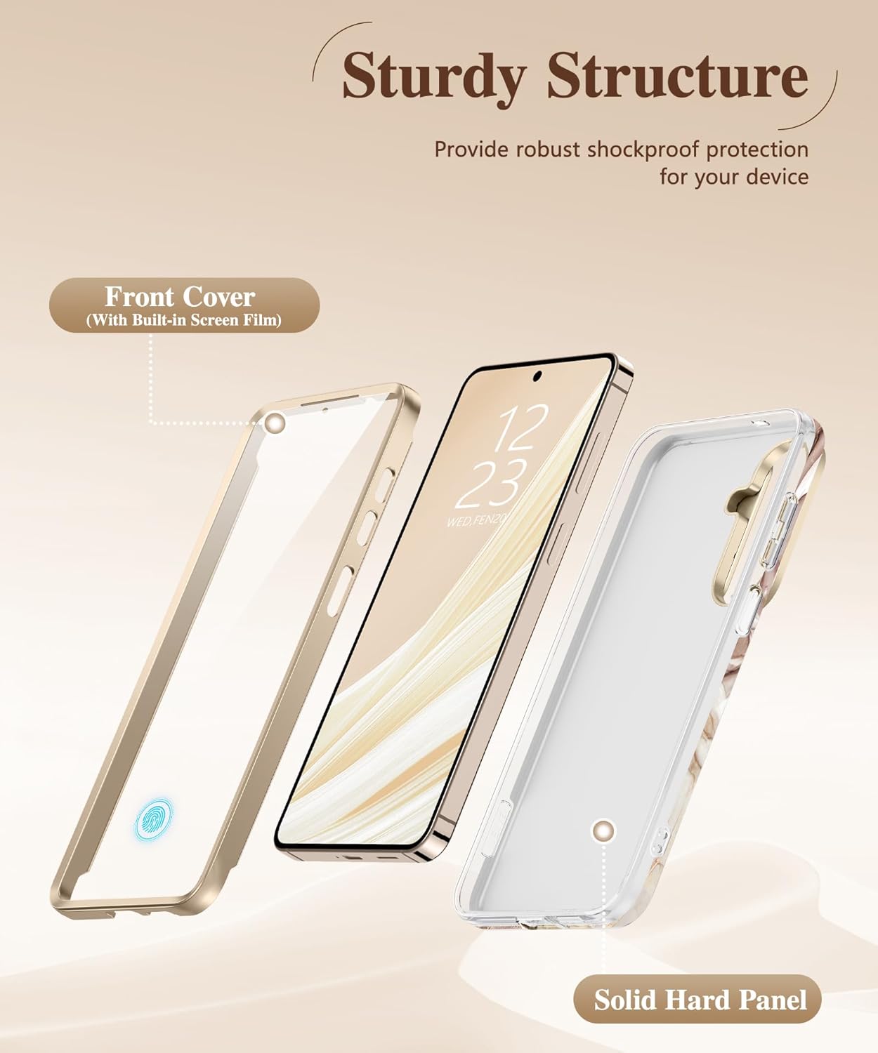 GVIEWIN Compatible with Samsung Galaxy S26 Plus Case
