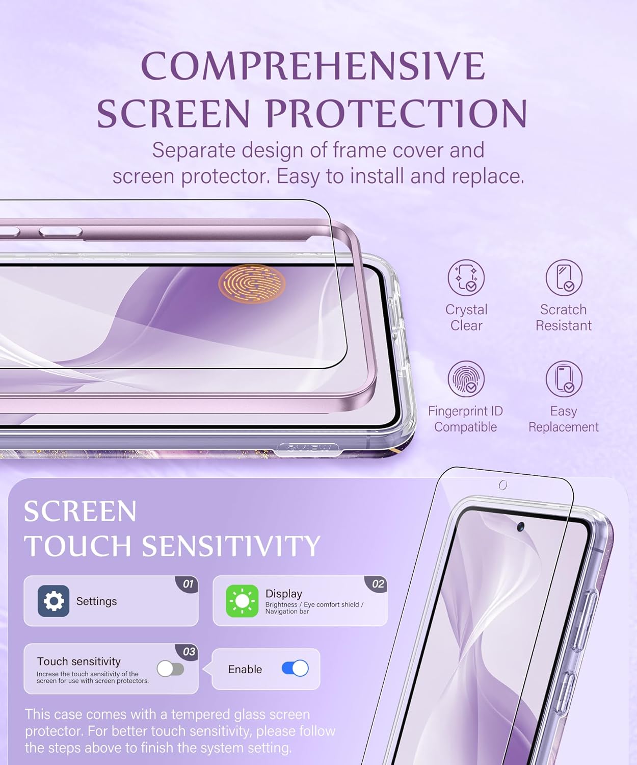 GVIEWIN Compatible with Samsung Galaxy S26 Case