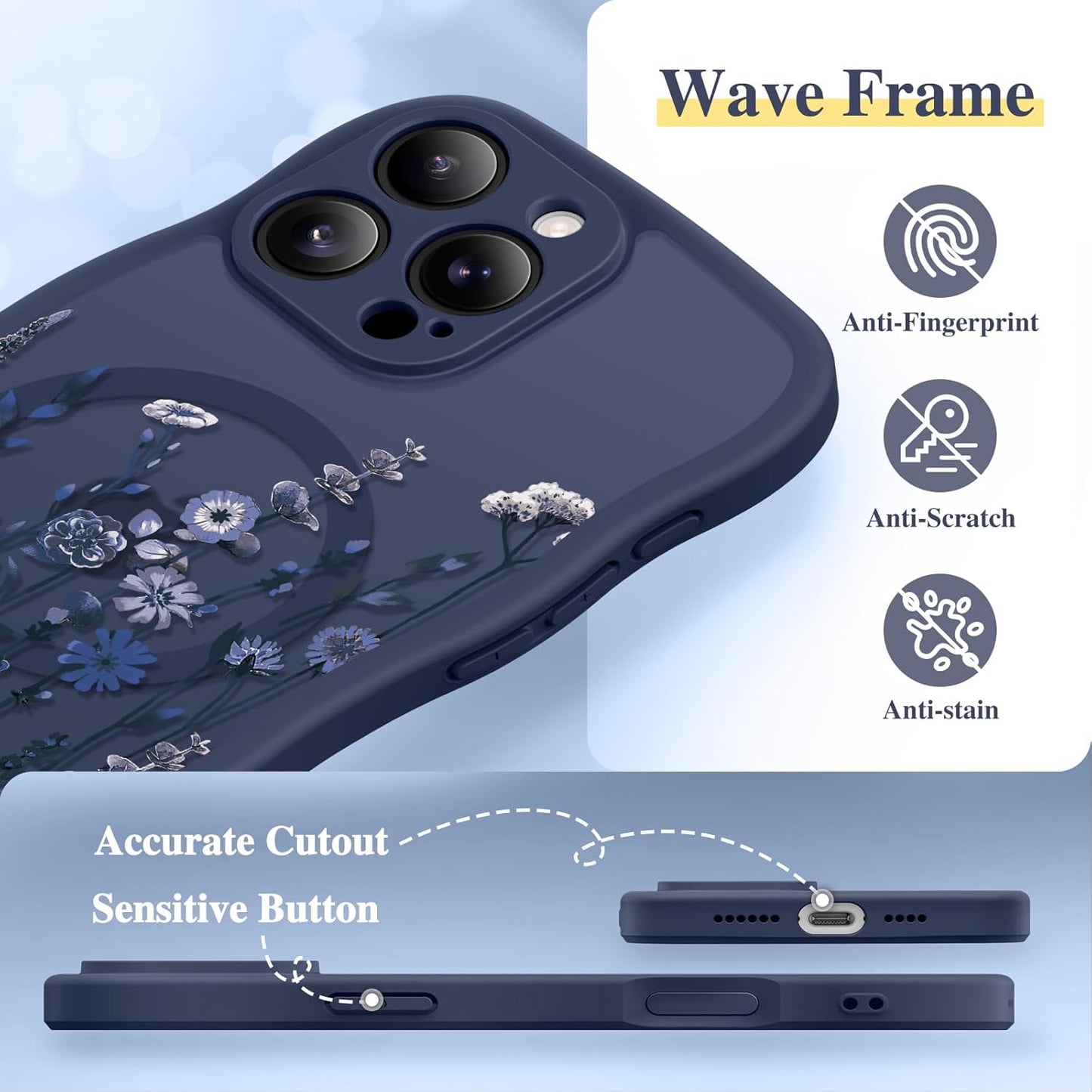 GVIEWIN for iPhone 16 Pro Max Case Compatible with MagSafe