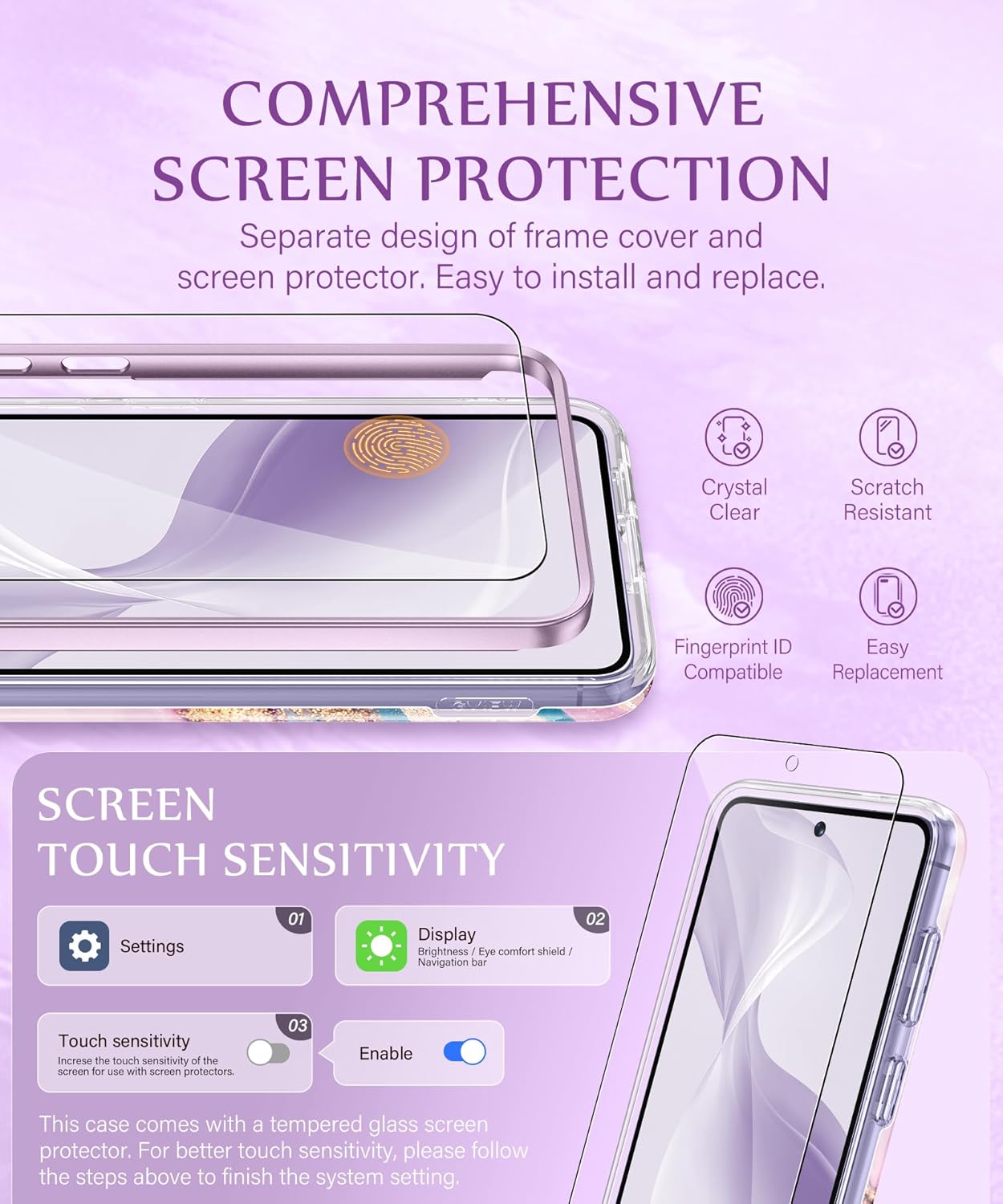 GVIEWIN Compatible with Samsung Galaxy S26 Case