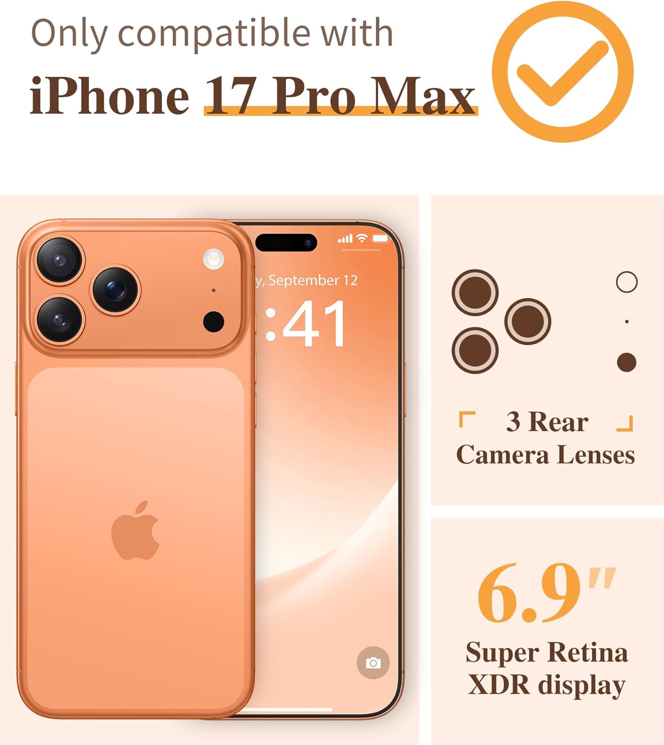 GVIEWIN for iPhone 17 Pro Max Case
