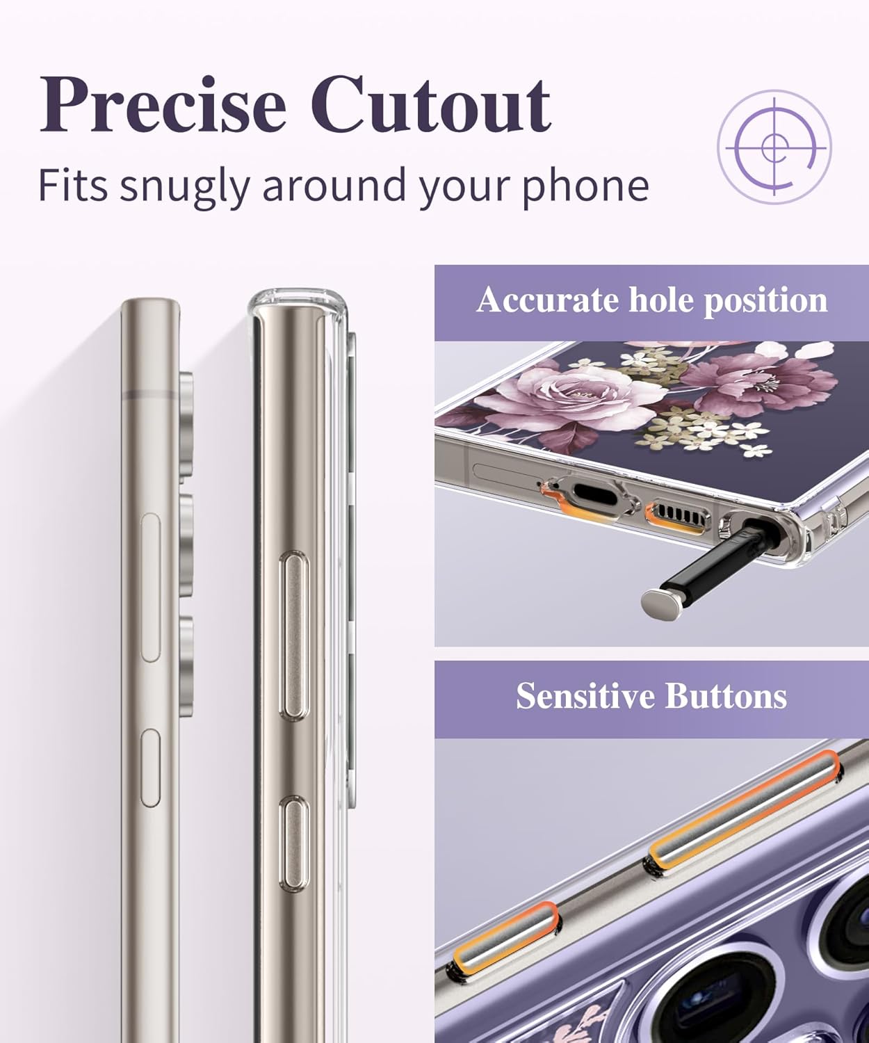 Samsung S24 Ultra Case Floral Cherry Blossoms