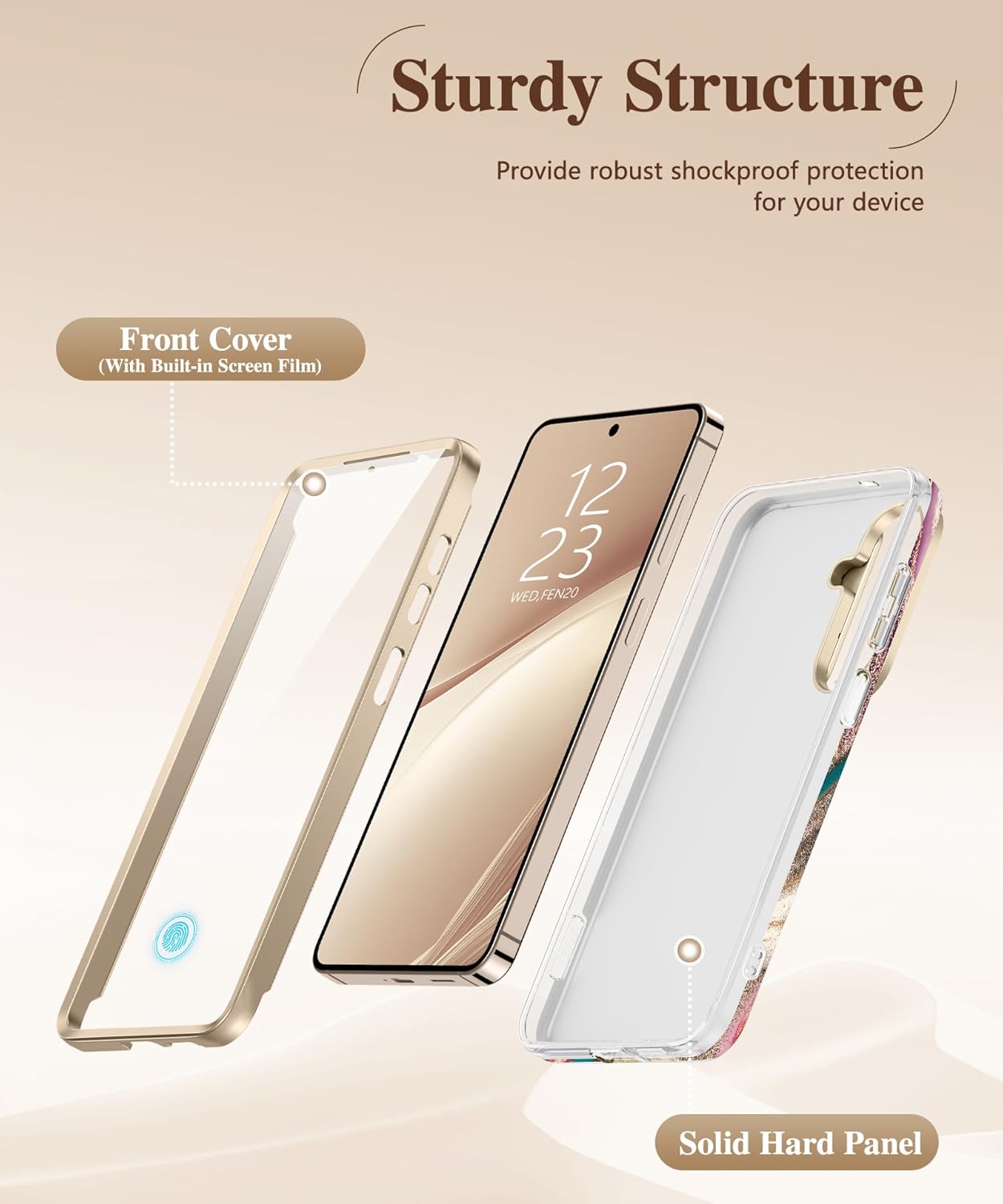 GVIEWIN Compatible with Samsung Galaxy S26 Plus Case