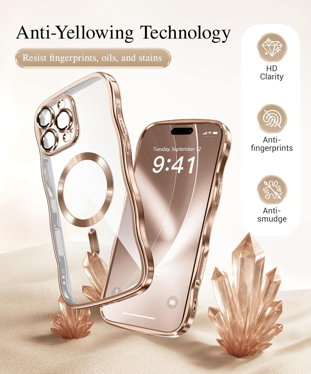 GVIEWIN for iPhone 16 Pro Max Case Compatible with MagSafe