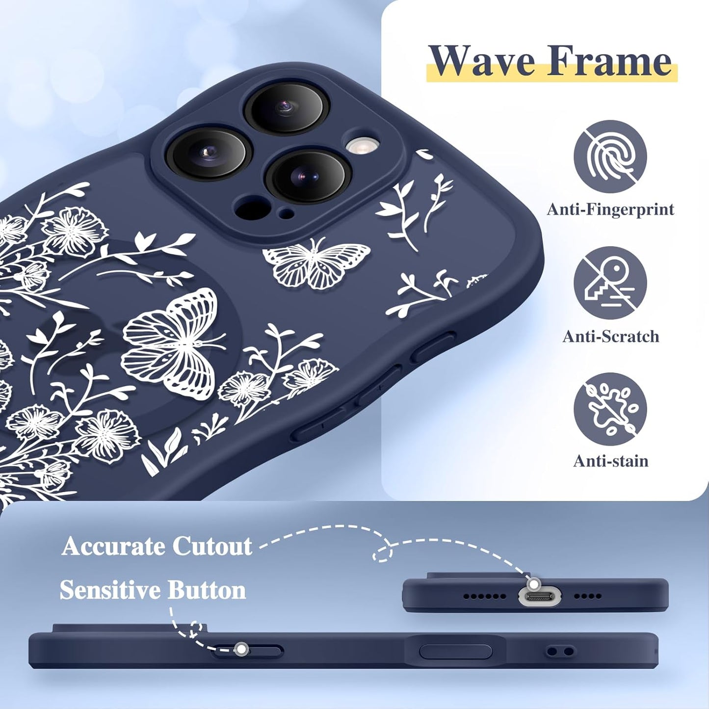 GVIEWIN for iPhone 16 Pro Max Case Compatible with MagSafe