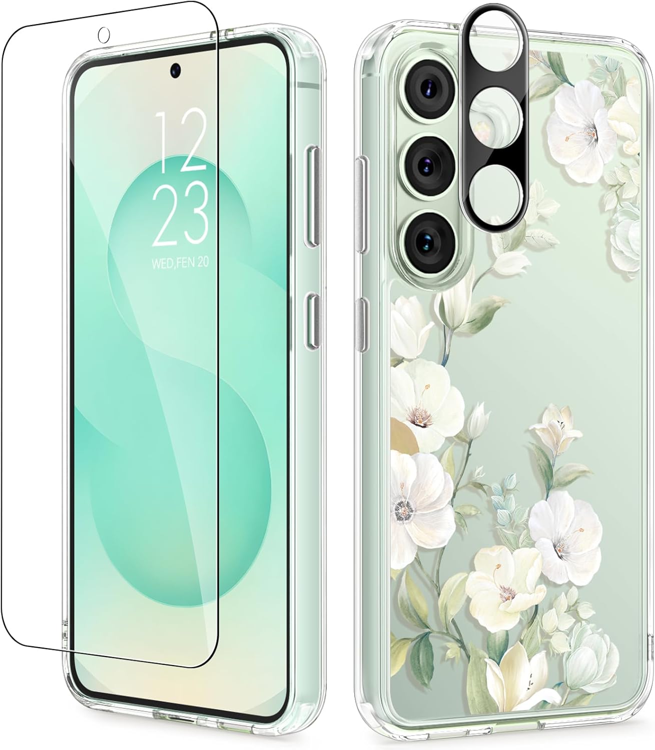 GVIEWIN for Samsung Galaxy S25 Plus Floral Case