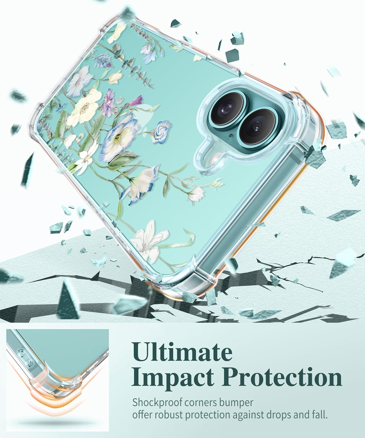 iPhone 16 Floral Case Aquilegi