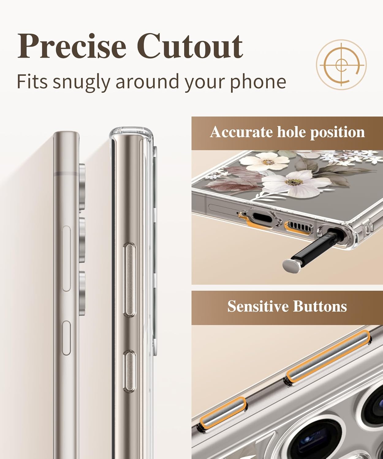 Samsung S24 Ultra Case Floral Delphinium