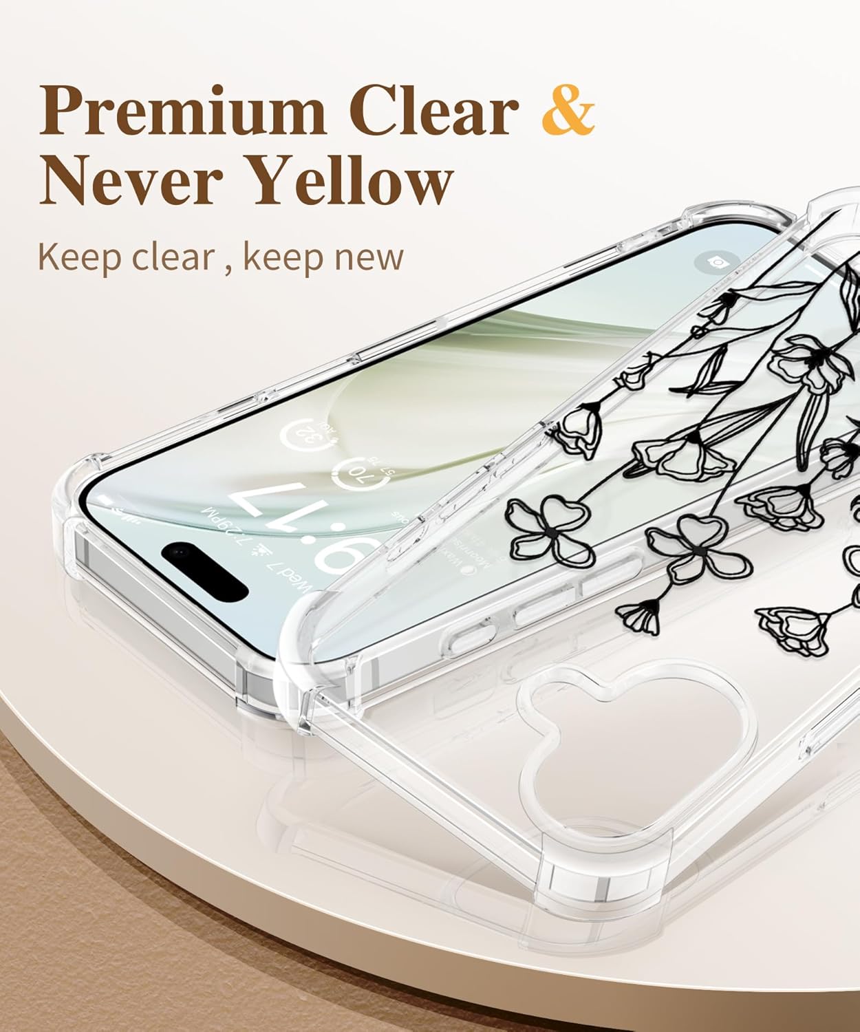 iPhone 16 Floral Case Sketch