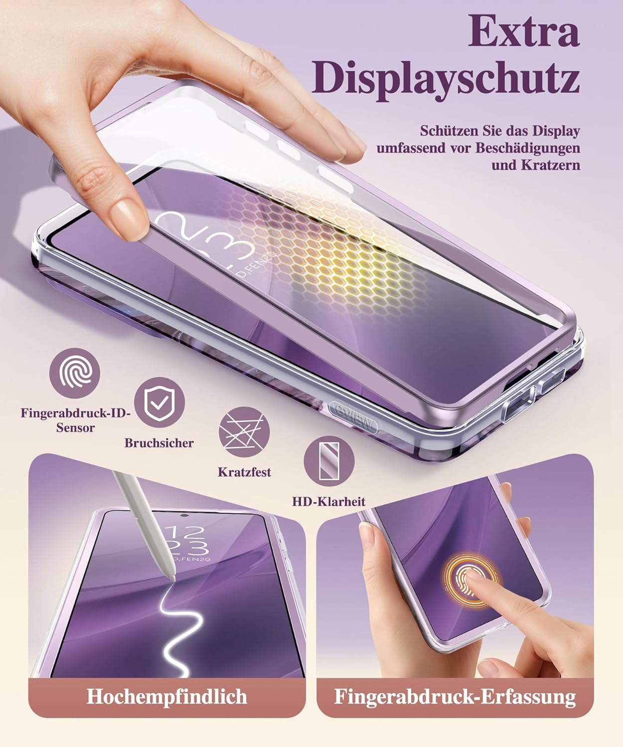 GVIEWIN Compatible with Samsung Galaxy S26 Plus Case