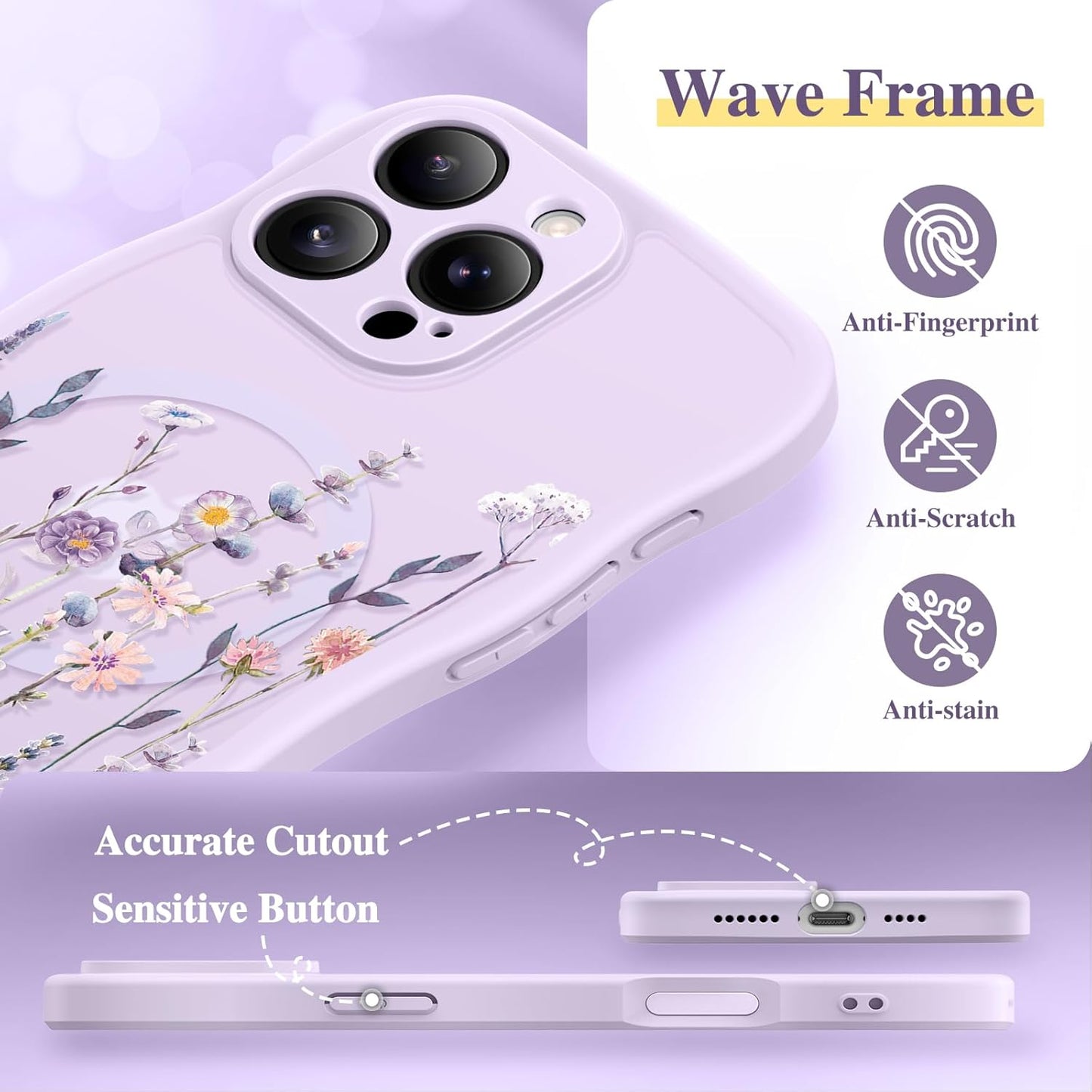 GVIEWIN for iPhone 16 Pro Max Case Compatible with MagSafe
