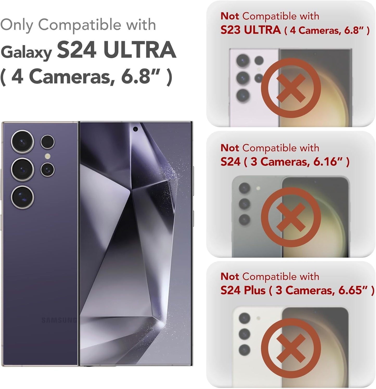 Samsung  S24 Ultra Case with Slide Camera Cover