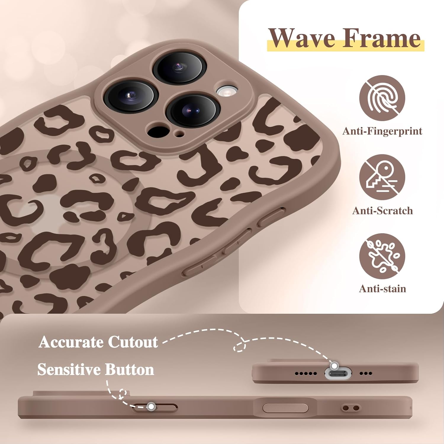 GVIEWIN for iPhone 16 Pro Case Compatible with MagSafe