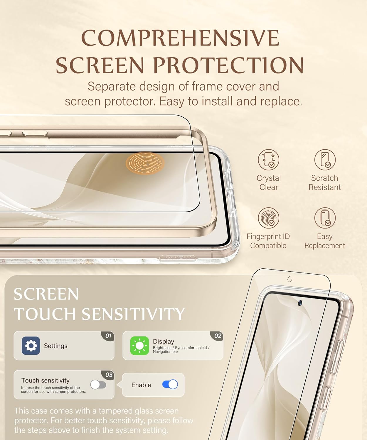 GVIEWIN Compatible with Samsung Galaxy S26 Case