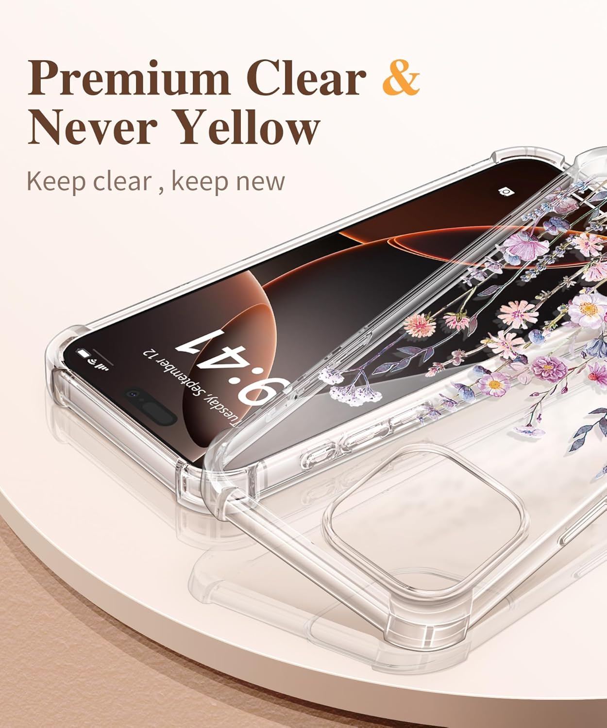 GVIEWIN for iPhone 16 Pro painted case