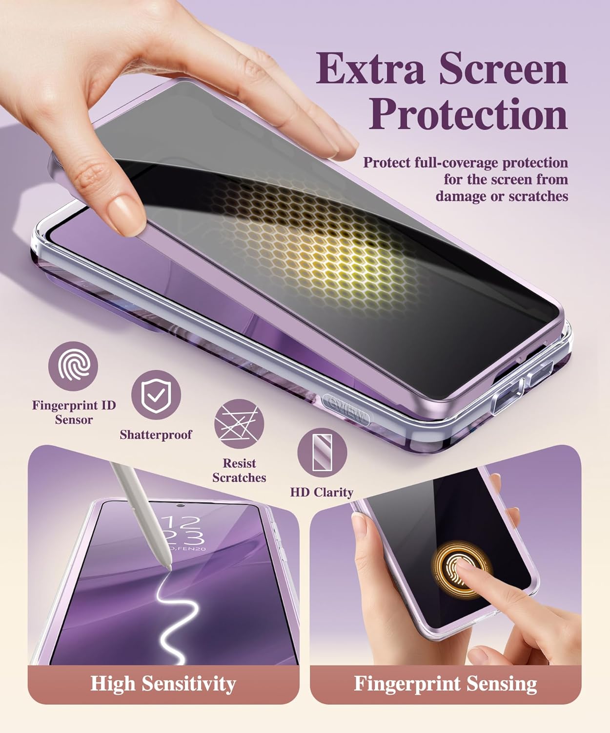 GVIEWIN Compatible with Samsung Galaxy S26 Plus Case