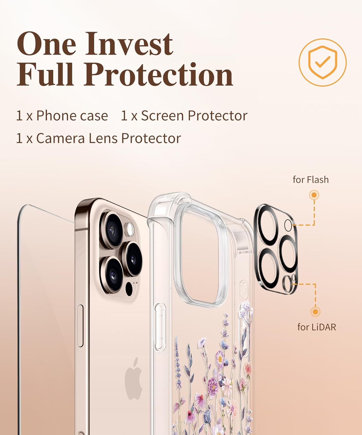 GVIEWIN for iPhone 16 Pro painted case