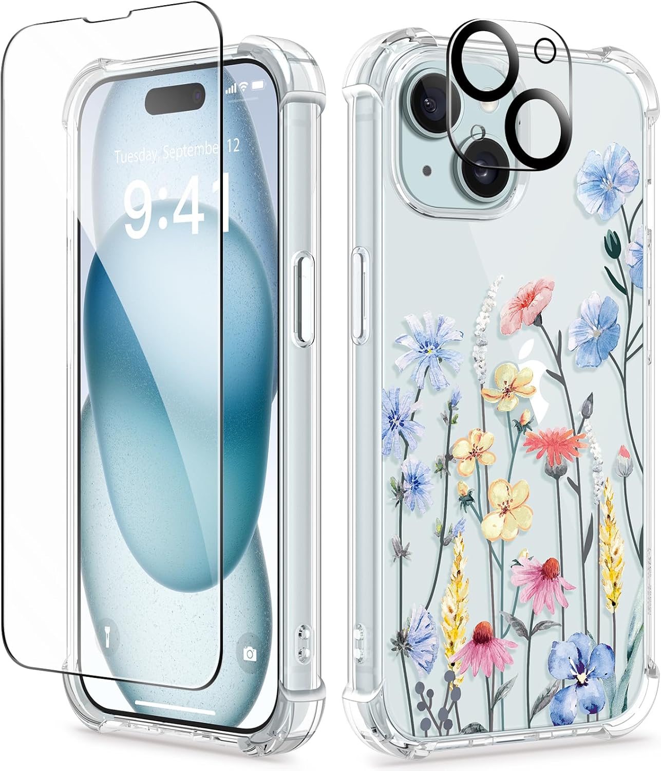 GVIEWIN for iPhone 15 painted case
