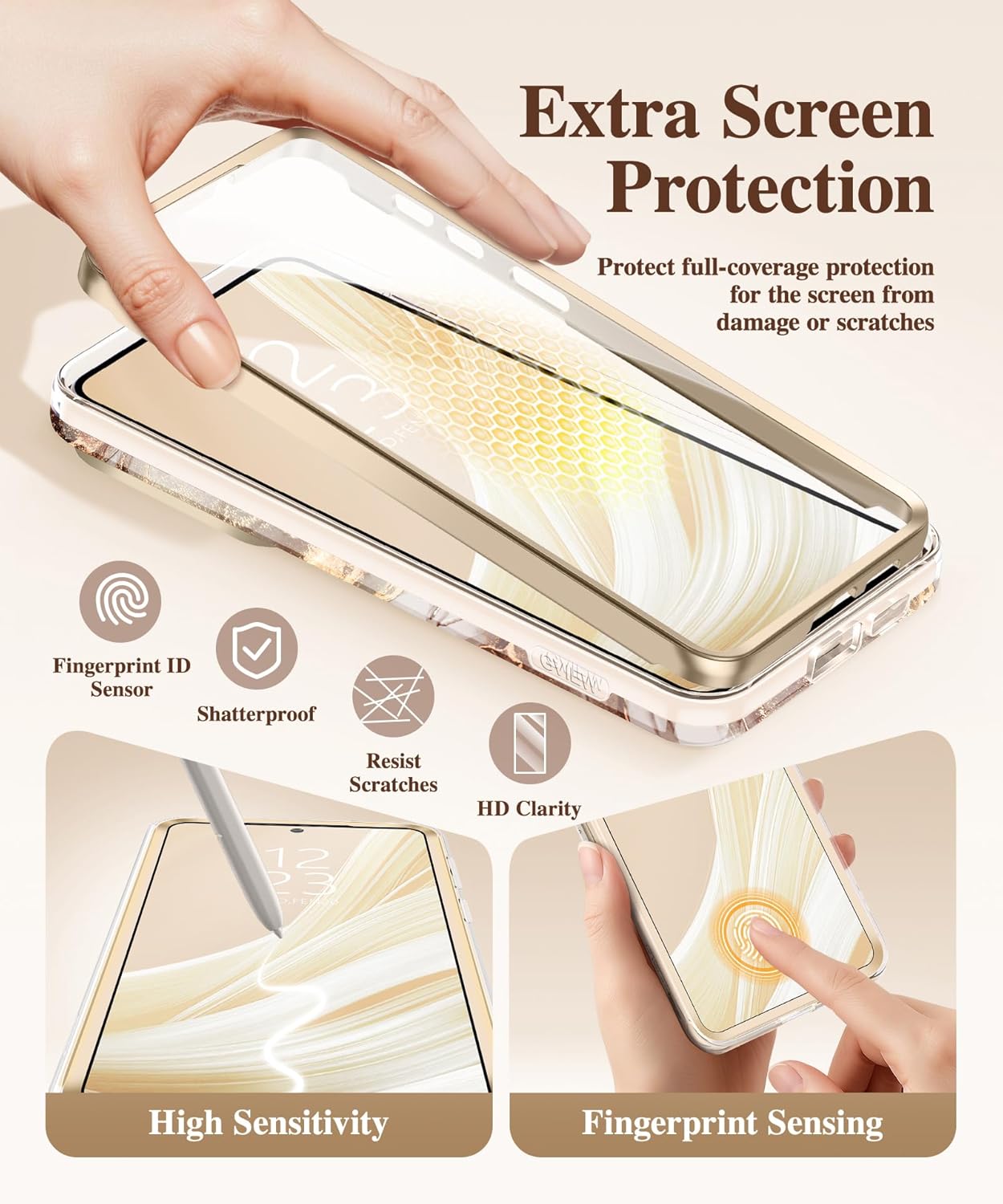 GVIEWIN Compatible with Samsung Galaxy S26 Plus Case