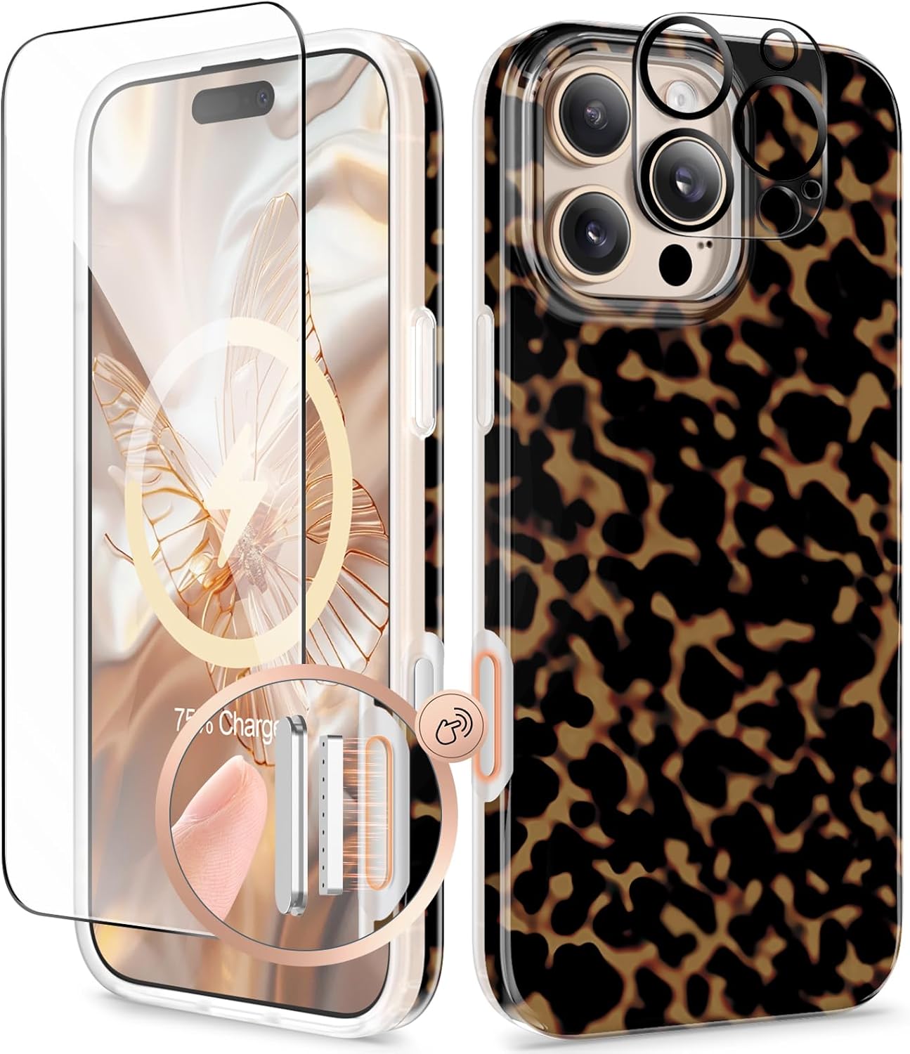 GVIEWIN for iPhone 16 Pro Marble Case