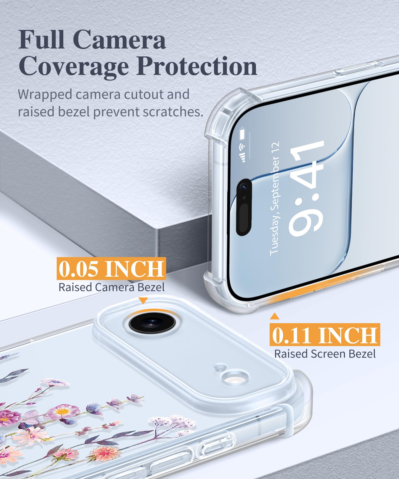 GVIEWIN for iPhone 17 Air Case Upgraded Full Camera Protection