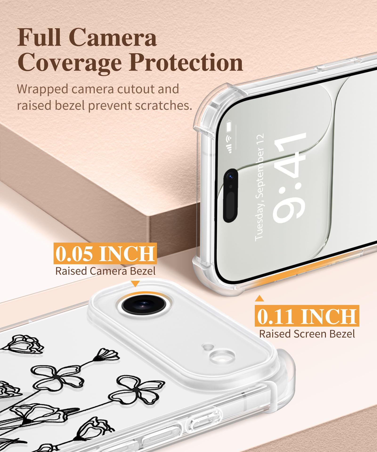 GVIEWIN for iPhone 17 Air Case Upgraded Full Camera Protection