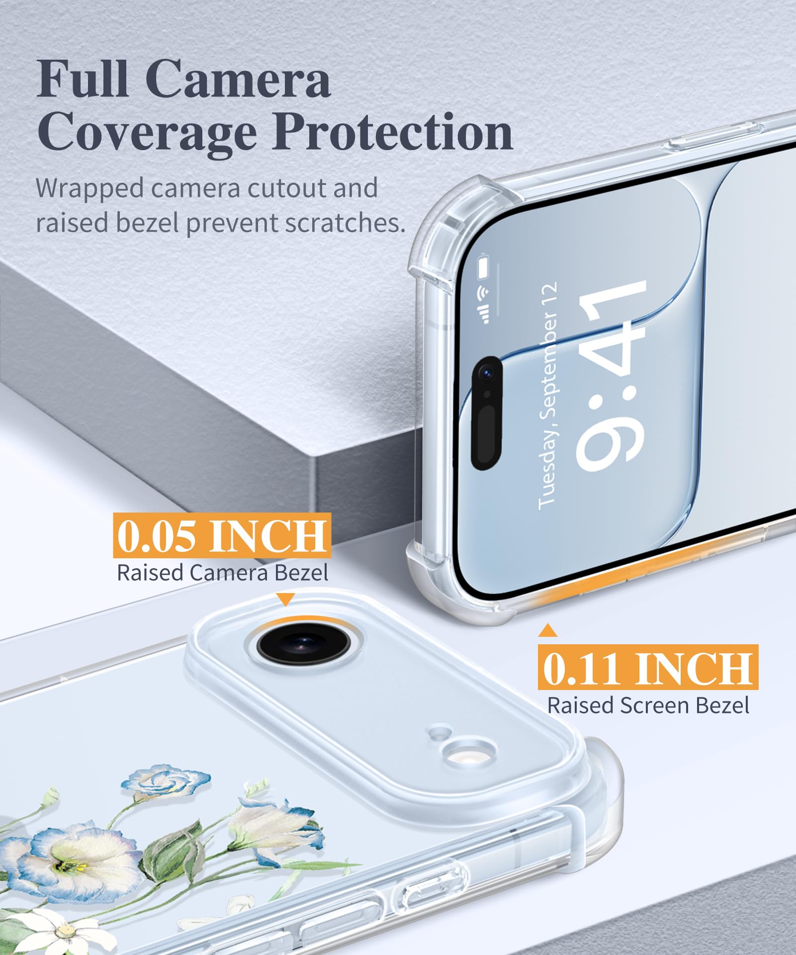 GVIEWIN for iPhone 17 Air Case Upgraded Full Camera Protection