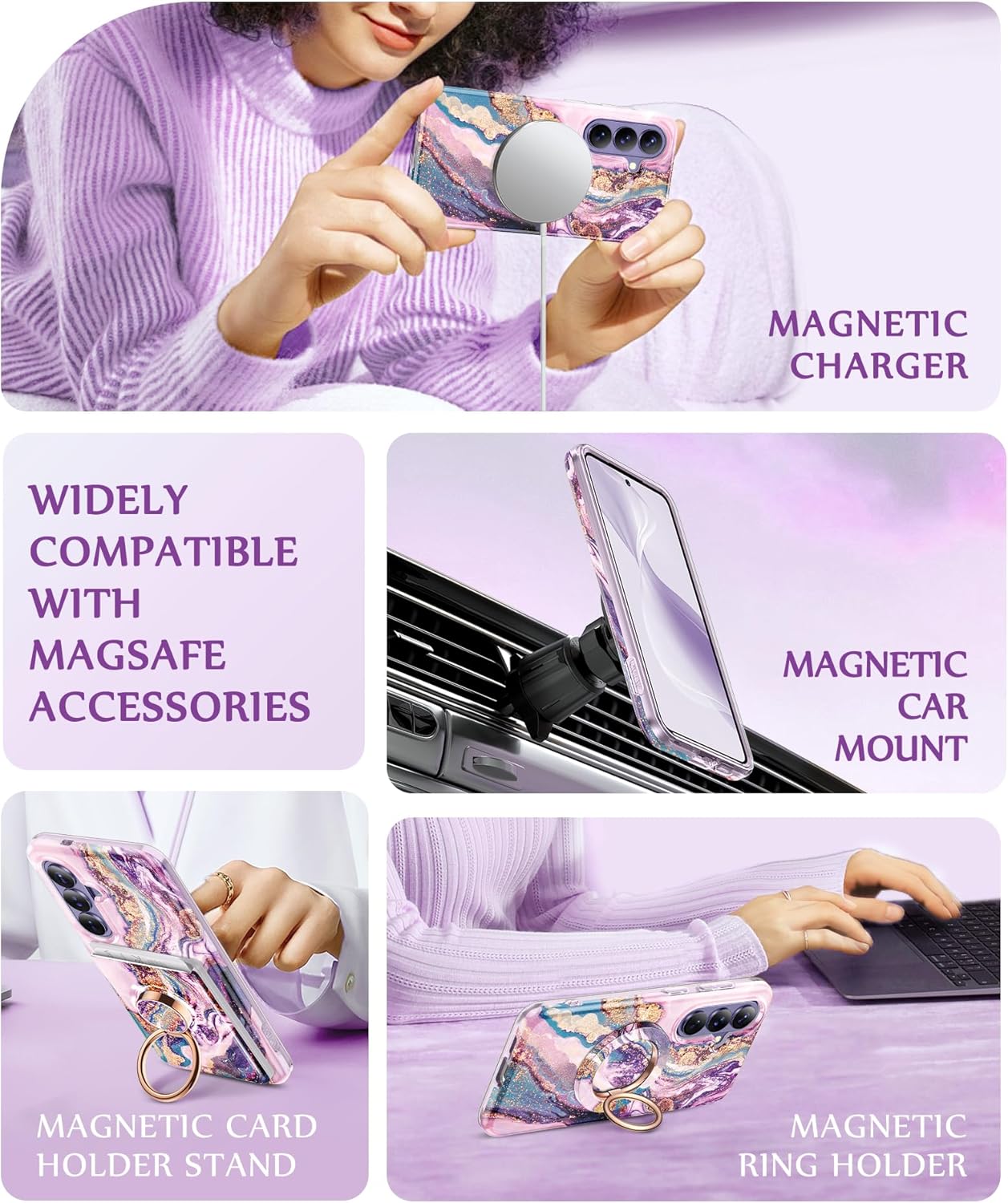 GVIEWIN Compatible with Samsung Galaxy S26 Case