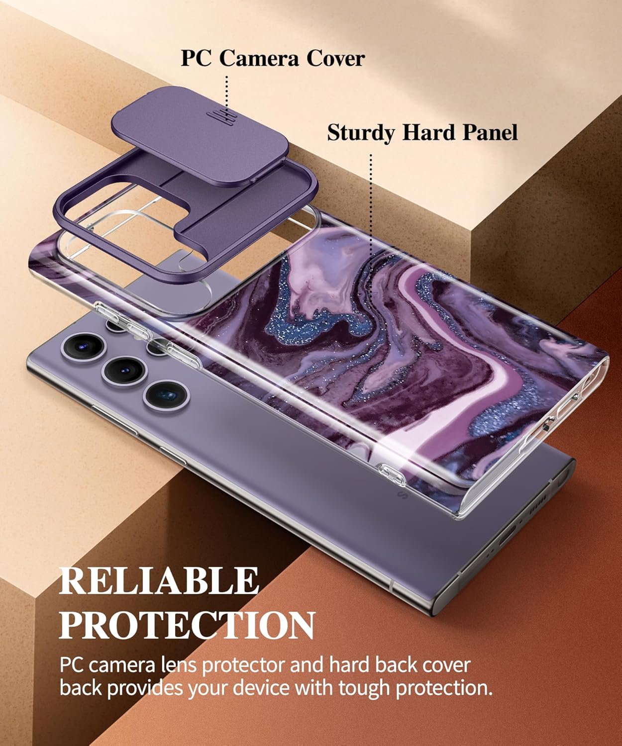 Samsung  S24 Ultra Case with Slide Camera Cover