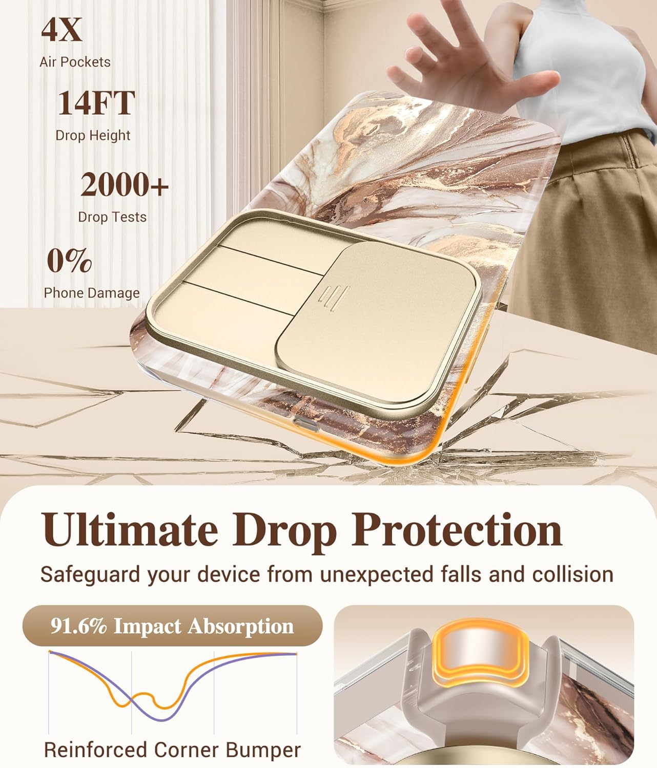 GVIEWIN Compatible with Samsung Galaxy S26 Plus Case