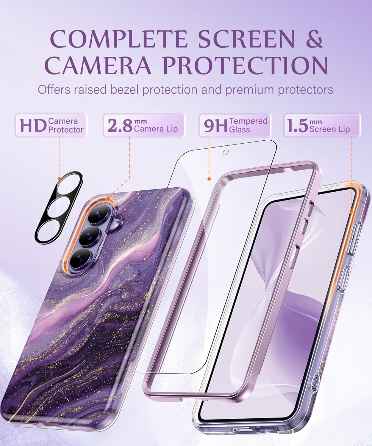 GVIEWIN Compatible with Samsung Galaxy S26 Case