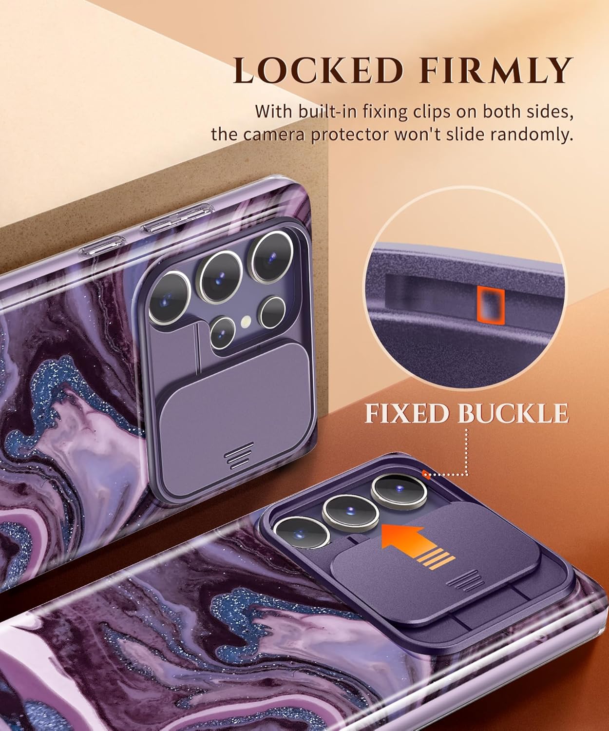 Samsung S24 Ultra Case Built-in Screen Protector 2 Front Frame