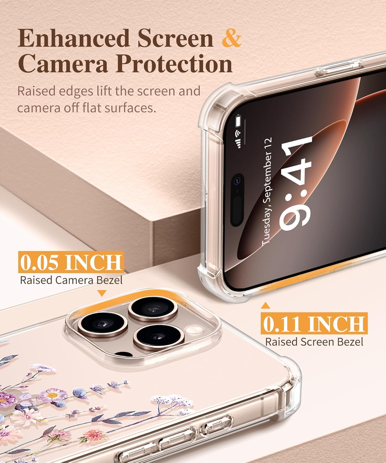 GVIEWIN for iPhone 16 Pro painted case