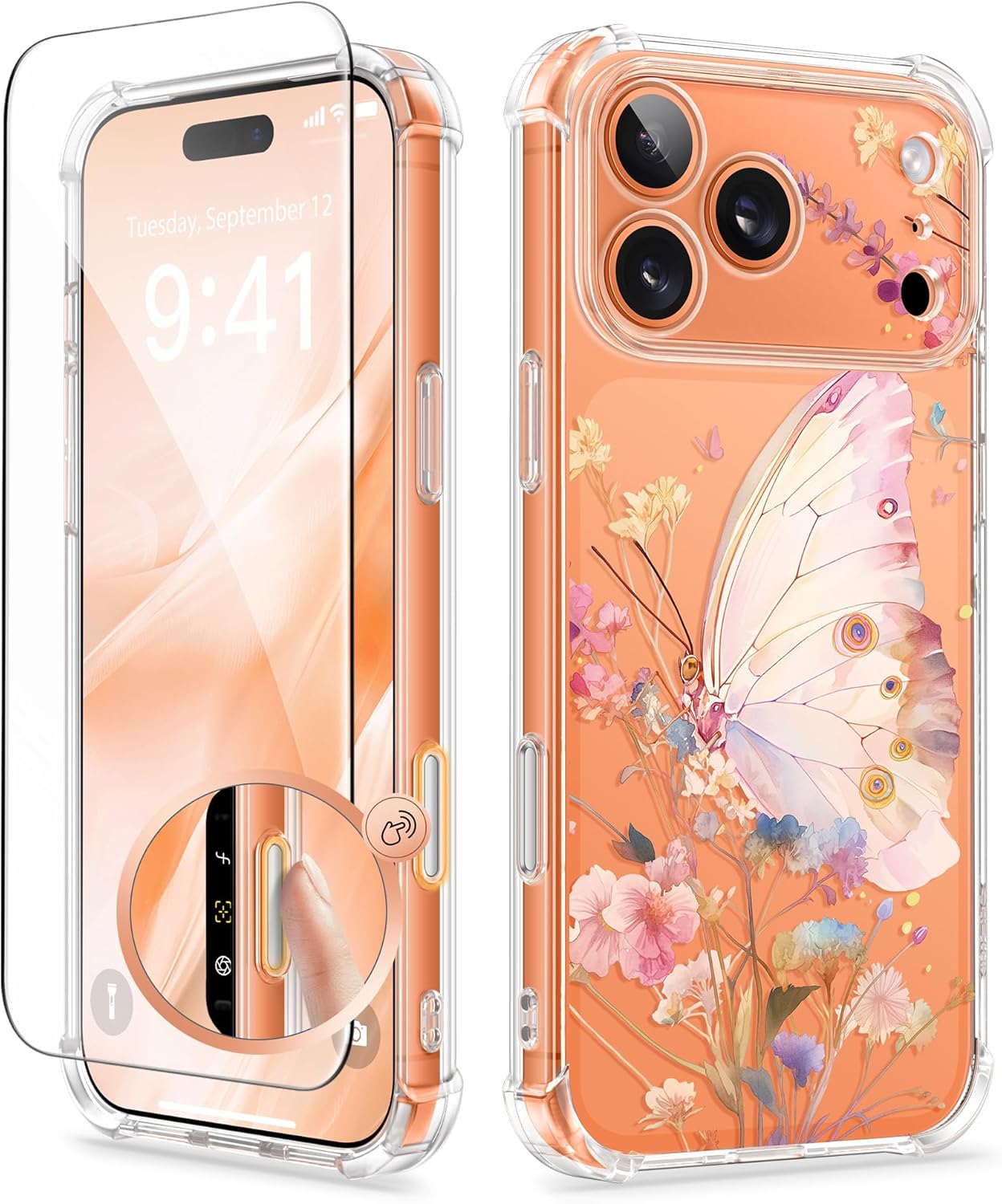 iPhone 17 Pro Max Case Butterfly