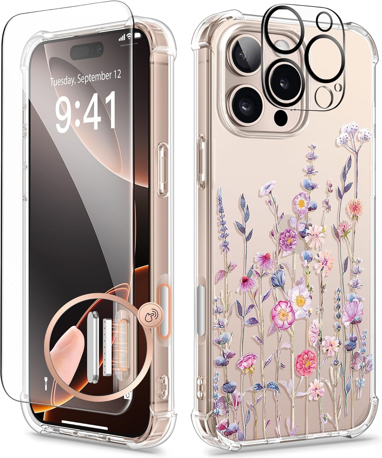 GVIEWIN for iPhone 16 Pro painted case