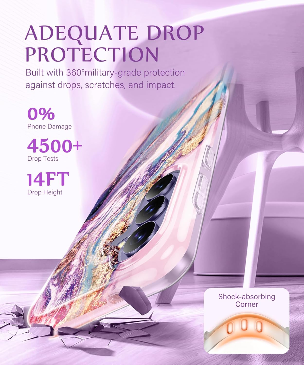 GVIEWIN Compatible with Samsung Galaxy S26 Case
