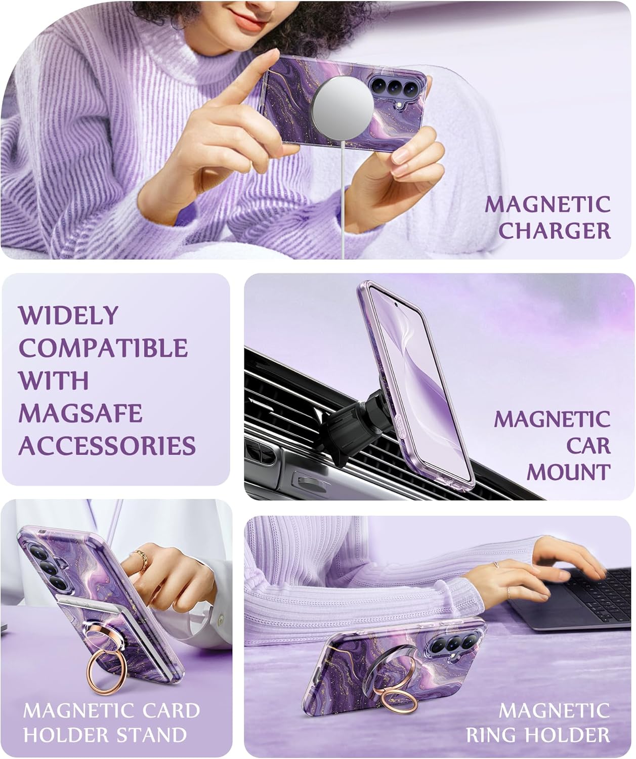 GVIEWIN Compatible with Samsung Galaxy S26 Case