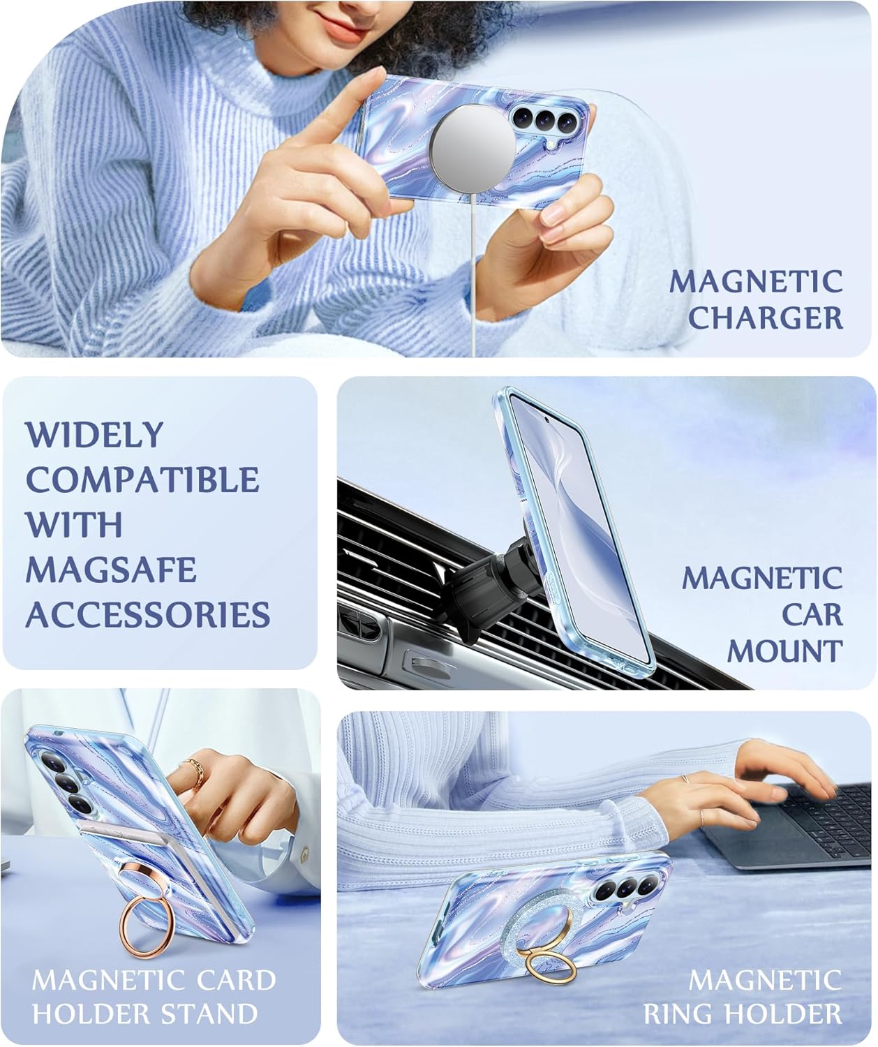 GVIEWIN Compatible with Samsung Galaxy S26 Case