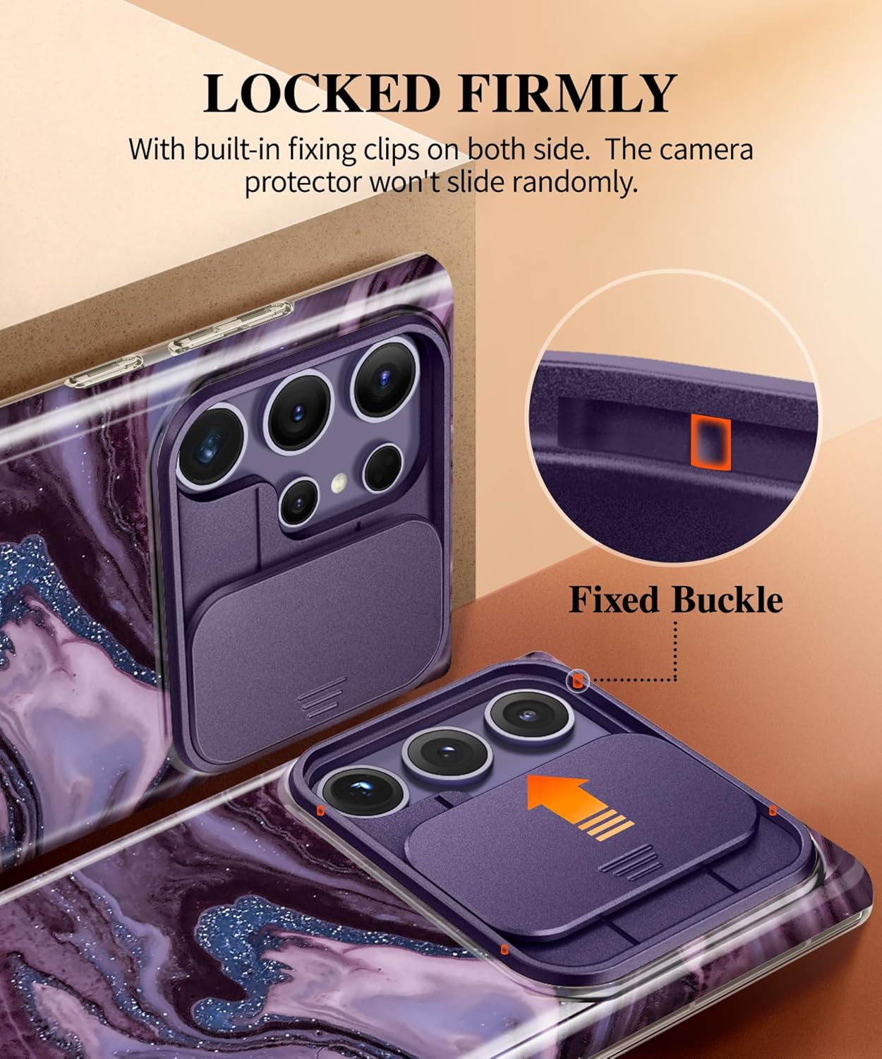 Samsung  S24 Ultra Case with Slide Camera Cover