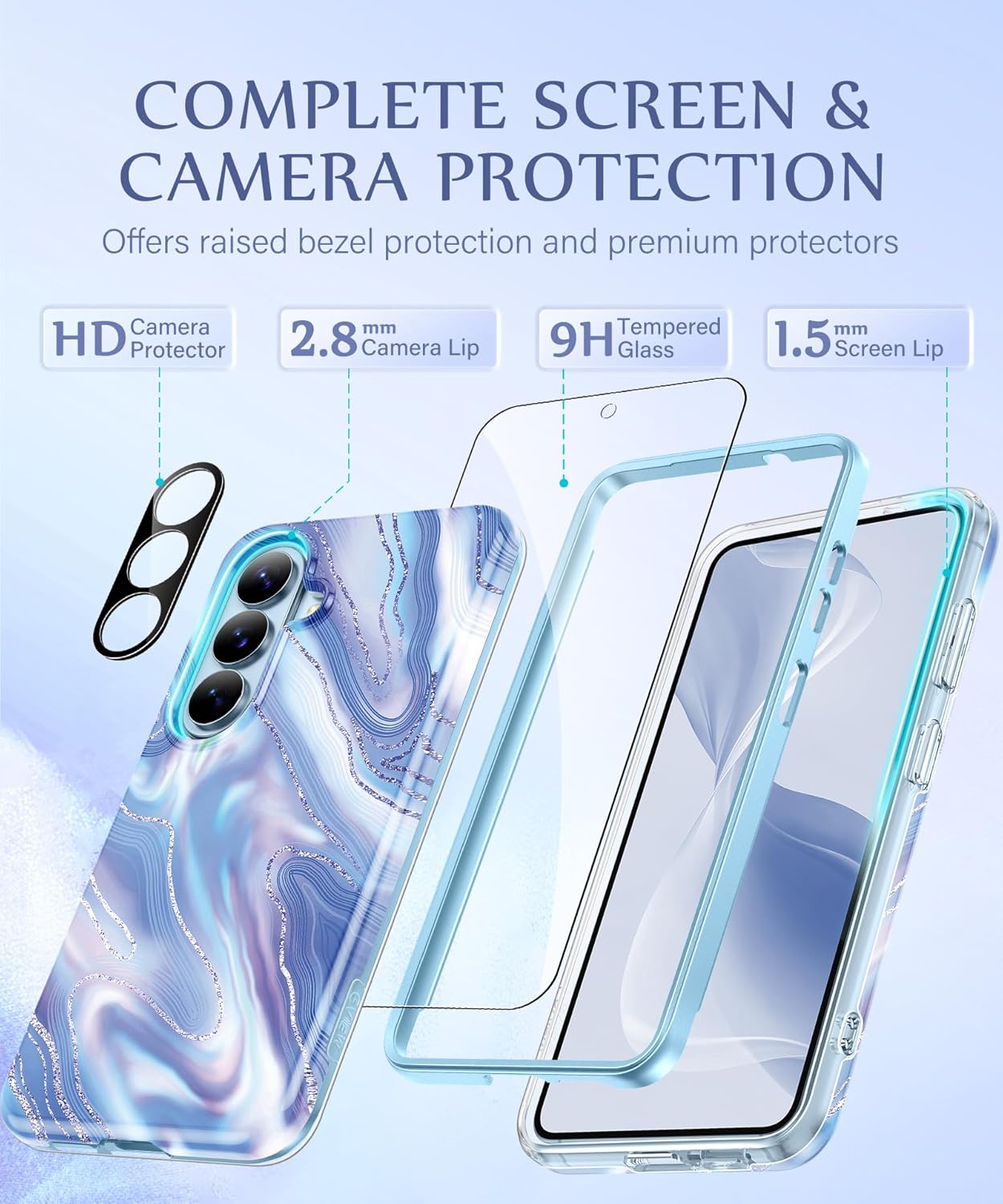 GVIEWIN Compatible with Samsung Galaxy S26 Case
